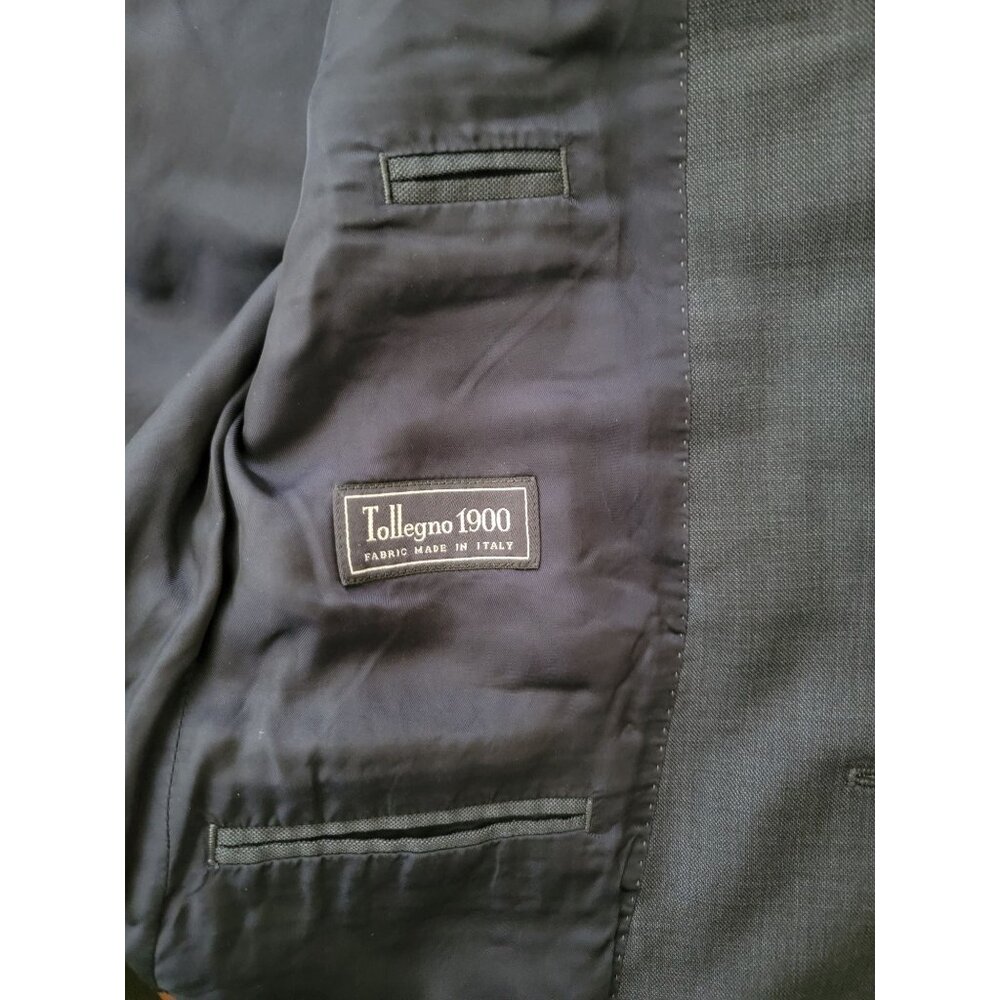 J.Crew Tollegno 1900 Navy Double Vent Ludlow Jacket Blazer Italian Wool Sz 36S - Picture 6 of 9